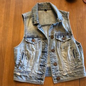 American Eagle denim vest